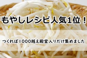 もやしレシピ人気1位 つくれぽ1000越え殿堂入りだけ掲載 39選 サラダ ナムル スープ 炒めなど ぬくとい