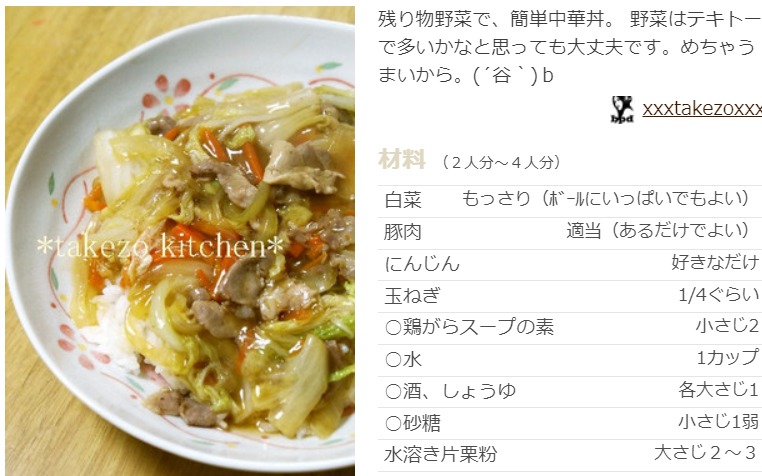 人気 1 丼 位 中華 レシピ 中華丼の簡単レシピランキング TOP20(1位～20位)｜楽天レシピ