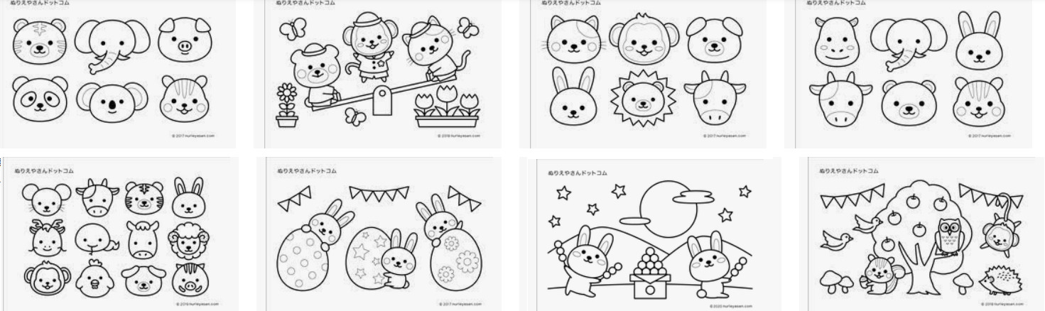 【厳選まとめ】動物の塗り絵！無料ダウンロードできるサイト＜11選＞ | ぬくとい