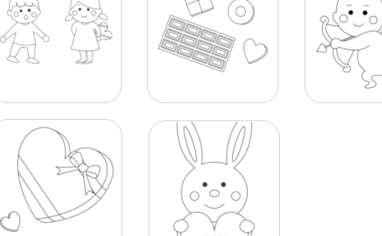 バレンタインの塗り絵【無料ダウンロード】12選！おすすめ人気サイト集 | ぬくとい