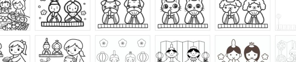 ひな祭りの塗り絵 16選 サイト集 無料ダウンロードできるよ ぬくとい ひな祭りの塗り絵 16選 サイト集 無料ダウンロードできるよ ぬくとい